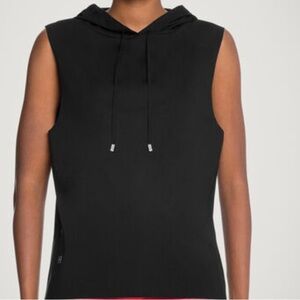 Wolford Black Pure Hooded Top Sleeveless Size XS